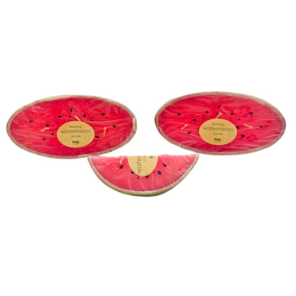 Tag Floating Watermelon Candle (Set of 3)